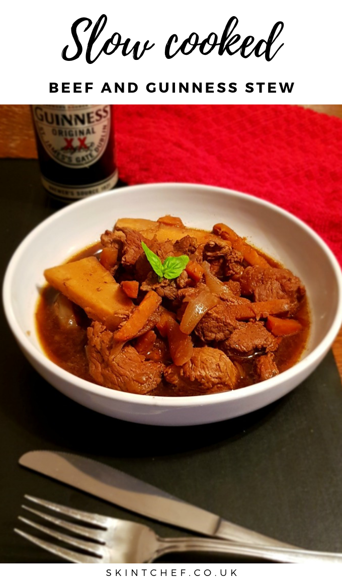 Comfort food doesn’t get much better than this slow cooked Beef and Guinness Stew. With just a little prep, this beef stew will melt in your mouth.