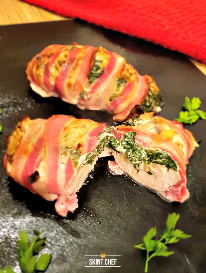 Keep your chicken extra juicy and tender by making stuffed chicken wrapped in bacon. A delicious treat for dinner, or a show stopper to serve friends.