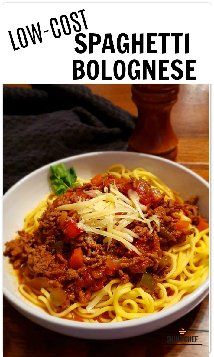 low cost spaghetti bolognese