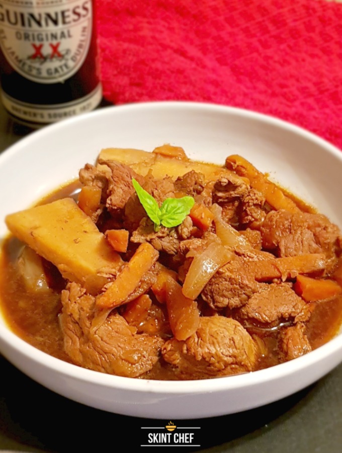 Comfort food doesn’t get much better than this slow cooked Beef and Guinness Stew. With just a little prep, this beef stew will melt in your mouth.