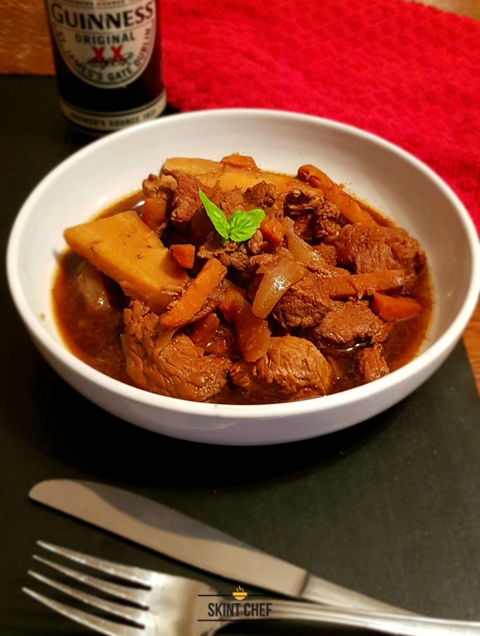 Comfort food doesn’t get much better than this slow cooked Beef and Guinness Stew. With just a little prep, this beef stew will melt in your mouth.