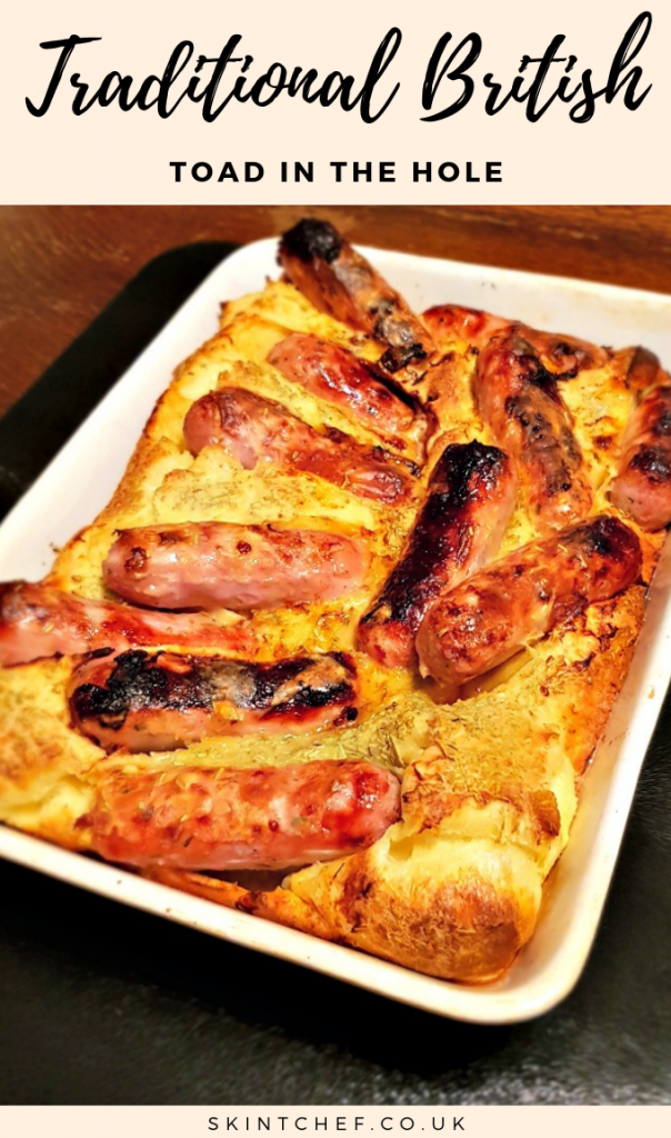 traditional British toad in the hole