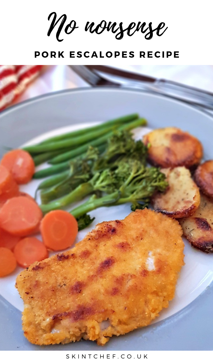 This simple pork escalopes recipe, served with delicious sautéed potatoes, is great for a midweek meal for the family as it cooks in no time at all!