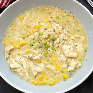 chicken and sweetcorn soup Chinese style