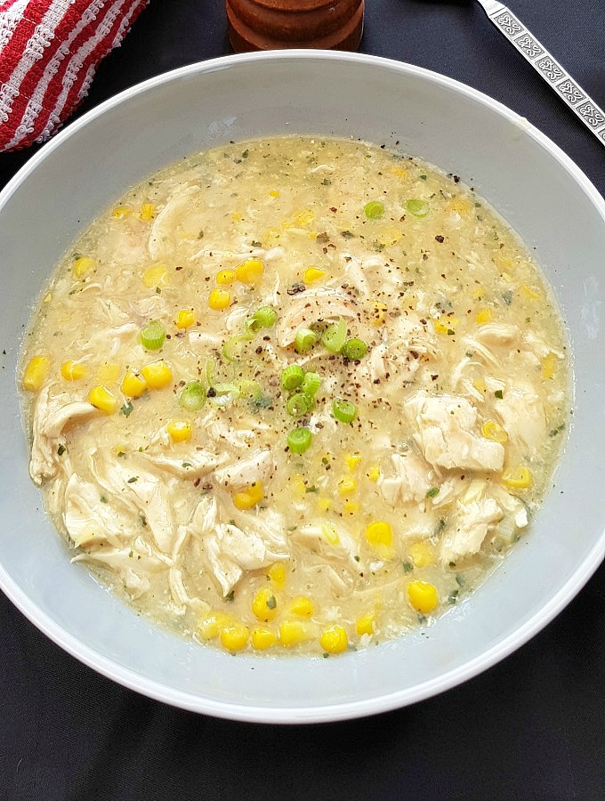 chicken and sweetcorn soup Chinese style