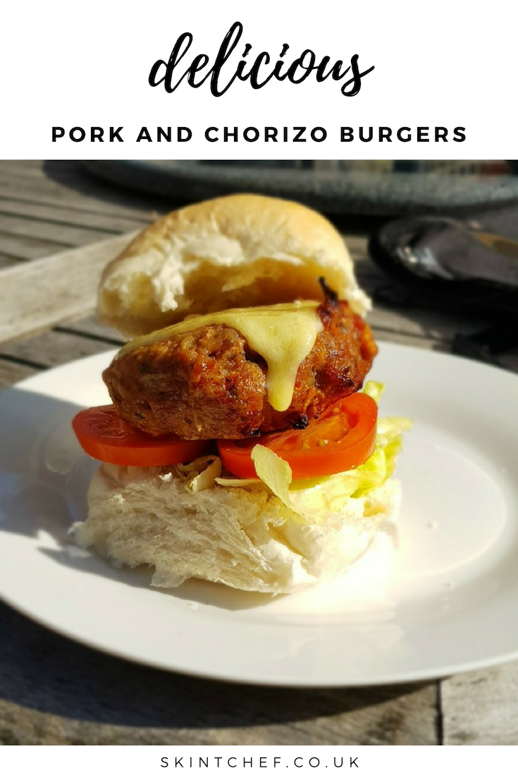 Not your average burger! These Pork and Chorizo Burgers are a must have for the BBQ and are delicious, with the Chorizo adding so much flavour.