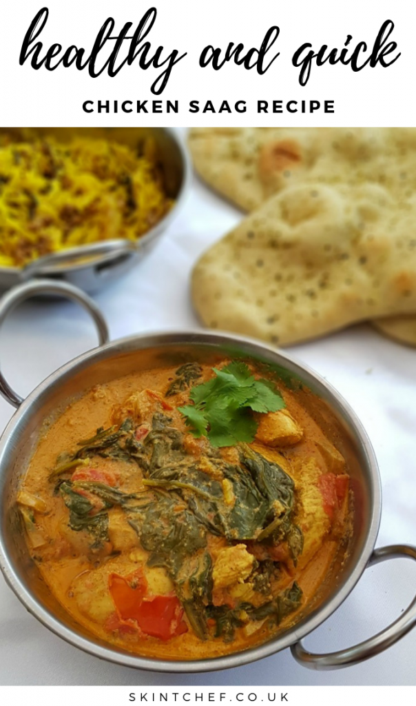 Healthy And Quick Chicken Saag Recipe Skint Chef