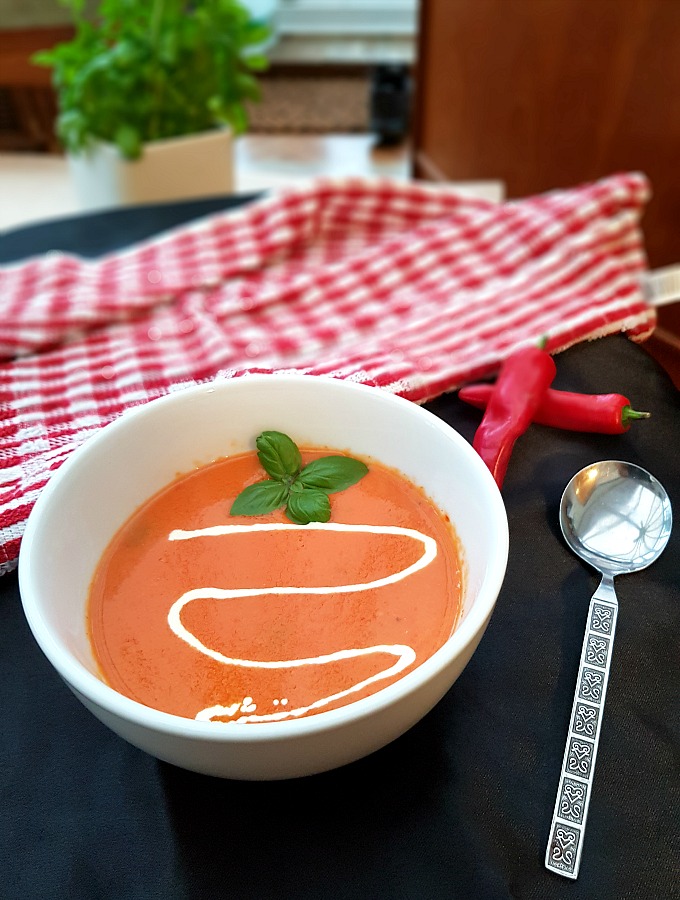 Try this quick and tasty tomato and chilli soup recipe that will warm you through and fill you up - just what the doctor ordered.