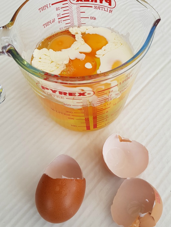 preparing eggs