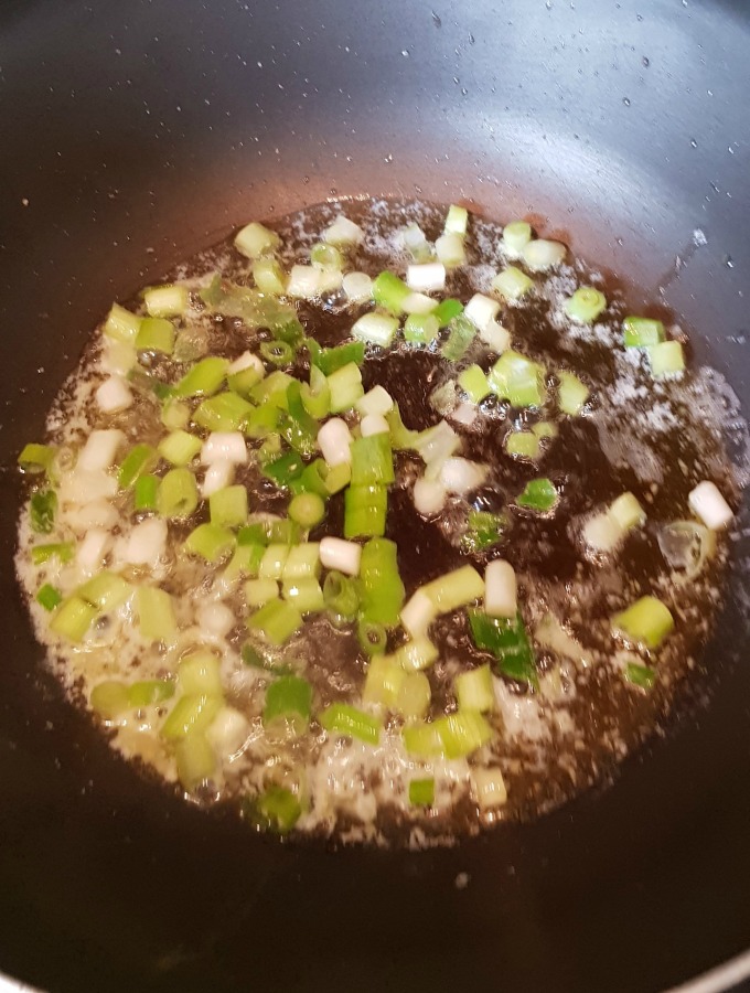 cooking spring onions for soup