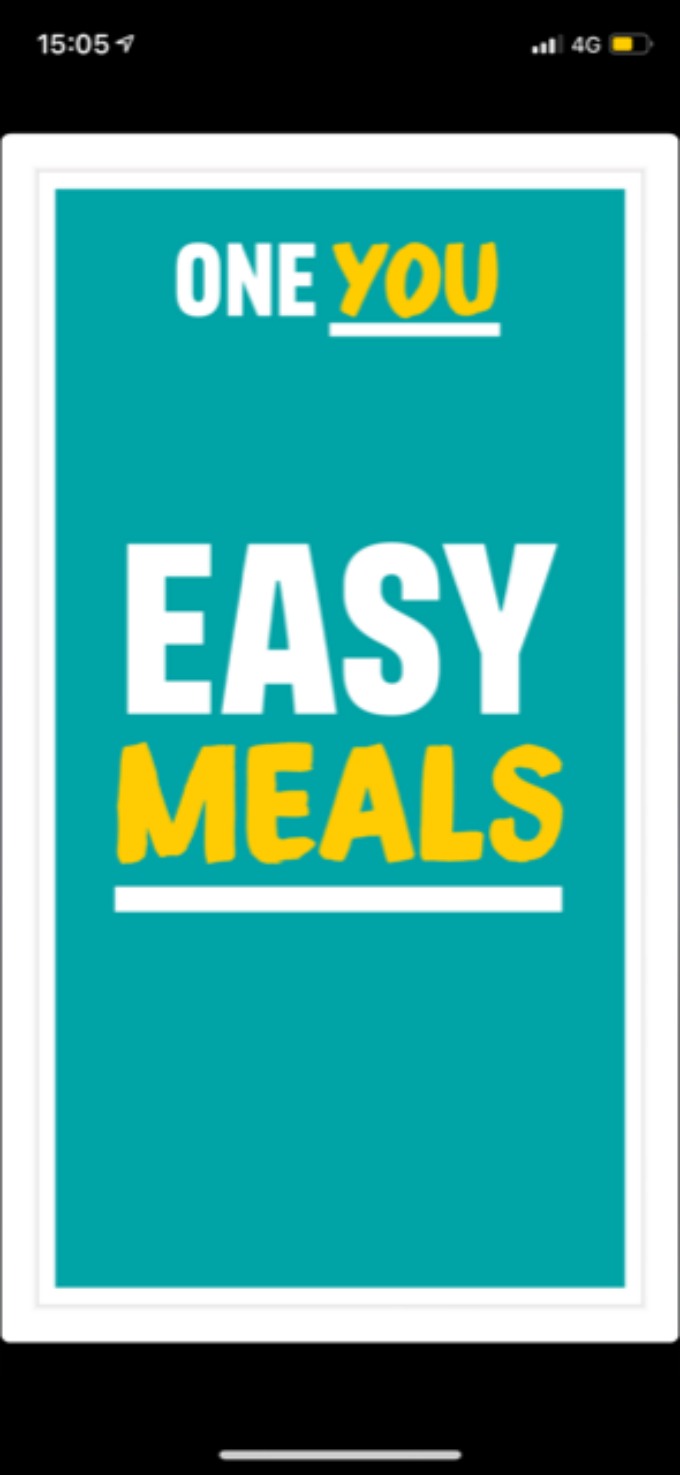 one you easy meals app