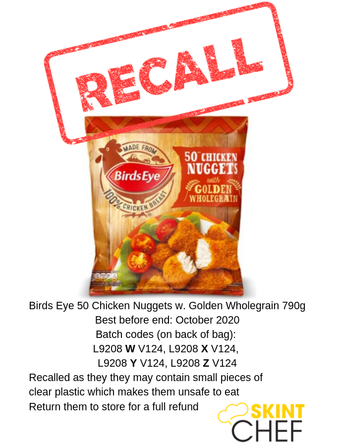 Birds Eye Urgently Recalls Chicken Nuggets as They May Contain Small