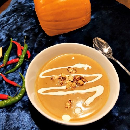 Delicious Pumpkin And Chilli Soup Recipe - Skint Chef