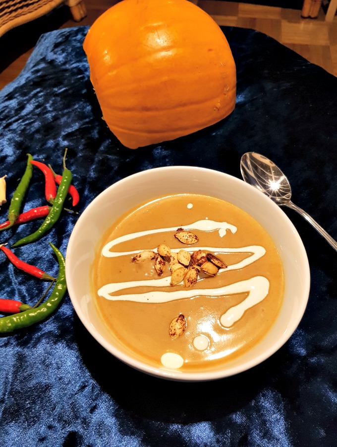 Delicious Pumpkin and Chilli Soup Recipe - Skint Chef