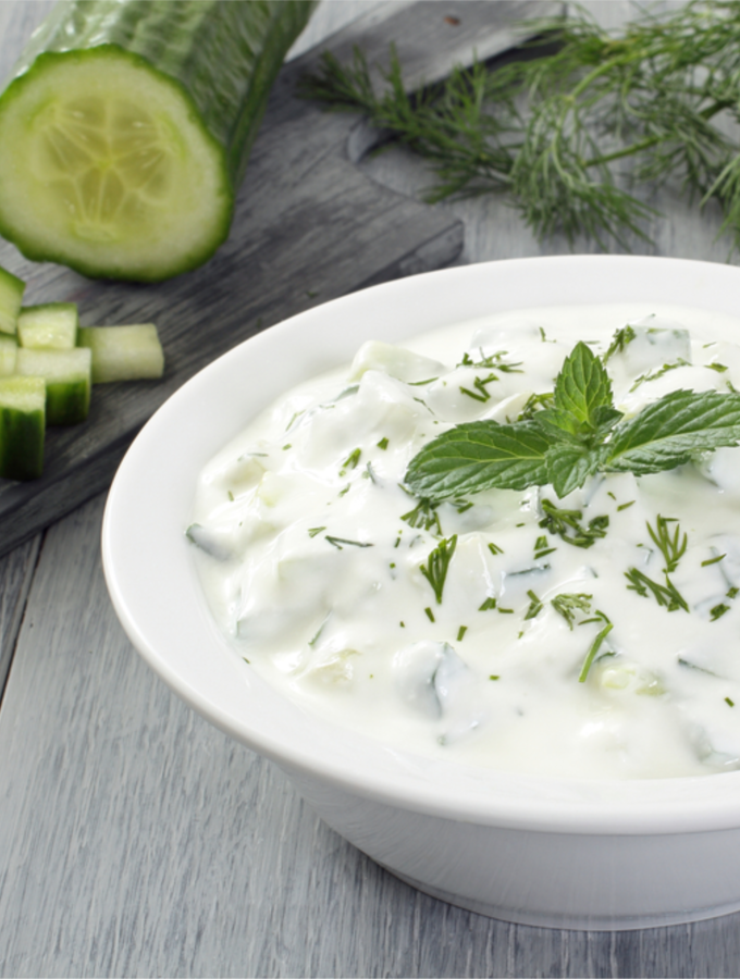 Homemade Tzatziki Dip Recipe - 11p per serving - Skint Chef